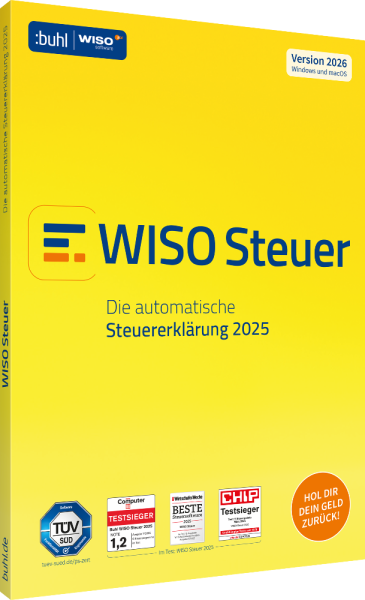 WISO Steuer 2026 Steuerjahr 2025 | für Windows / Mac