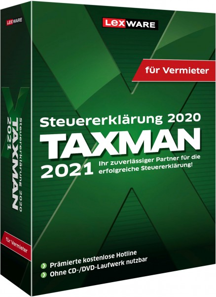 Lexware TAXMAN 2021 für Vermieter | für Windows