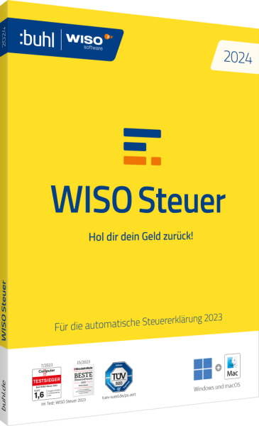 WISO Steuer 2024 Steuerjahr 2023 | für Windows / Mac