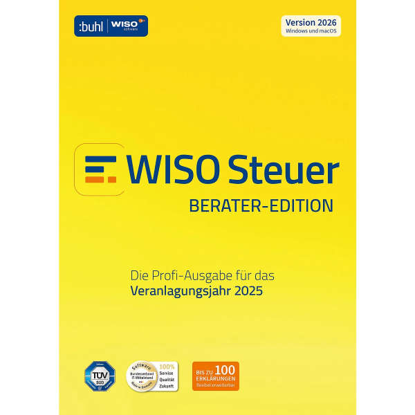 WISO Steuer 2026 Berater für Steuerjahr 2025