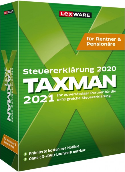 Lexware TAXMAN 2022 für Rentner und Pensionäre | für Windows