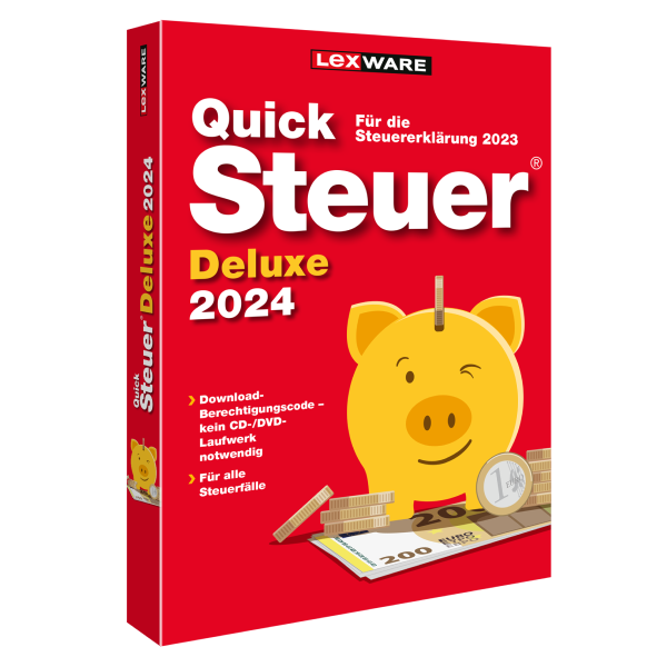 Lexware Quicksteuer Deluxe 2024 | für Windows