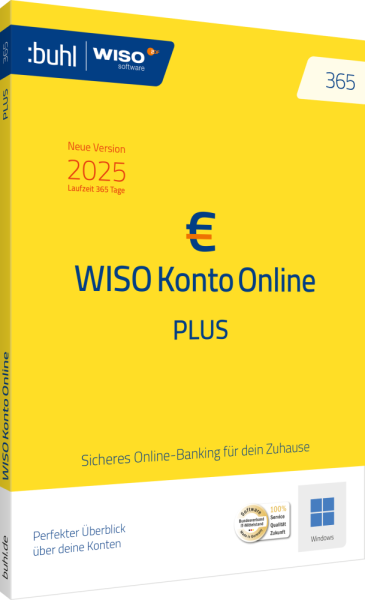 WISO Konto Online Plus 365 (Version 2025) | für Windows