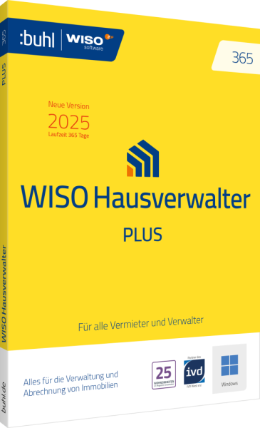 WISO Hausverwalter 365 Plus (Version 2025) | für Windows