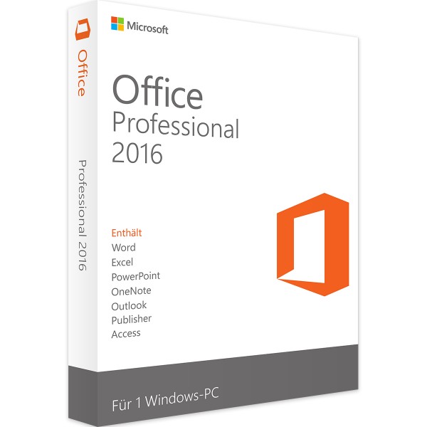 Microsoft Office 2016 Professional | für Windows | ESD | Sofortdownload